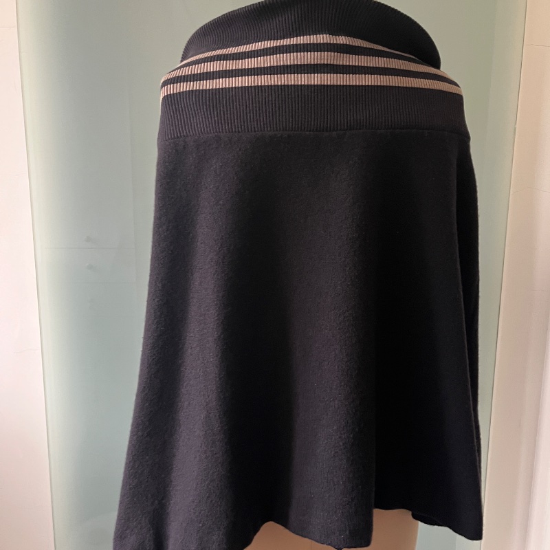 🖤 Y-3 山本耀司 Vintage 立領斗篷式披肩|羊毛質感|黑色|美國購入-2