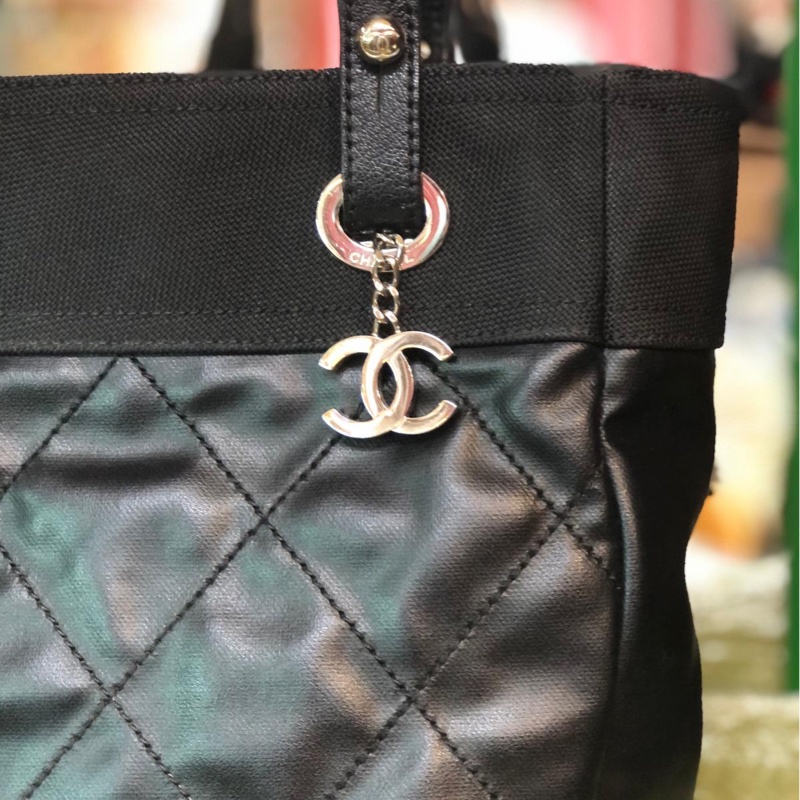 Chanel牛皮Hand Bag银扣-1