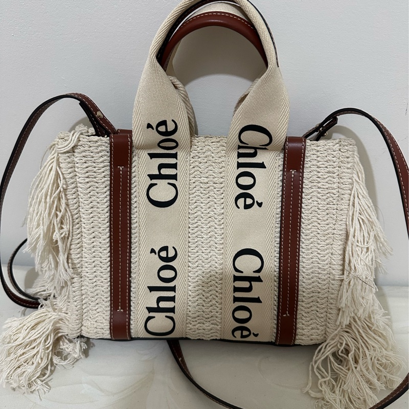 Chloé Woody系列，限量波西米亞風針織流蘇斜背包-7