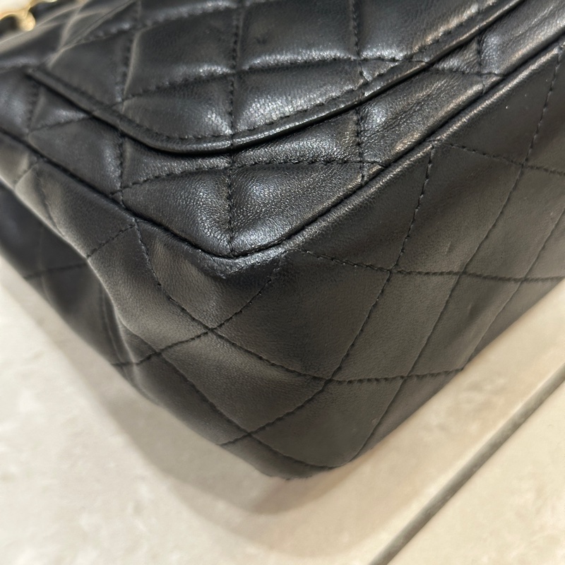 Chanel cf17黑金方胖子 99新帶膜閒置 全配🔥櫃上一包難求包王-18