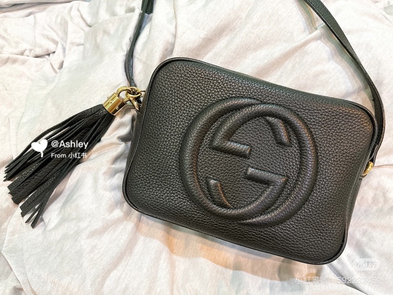 99新🈶️購證❤️ gucci #荔枝皮 #黑金 #流蘇 #相機包-1