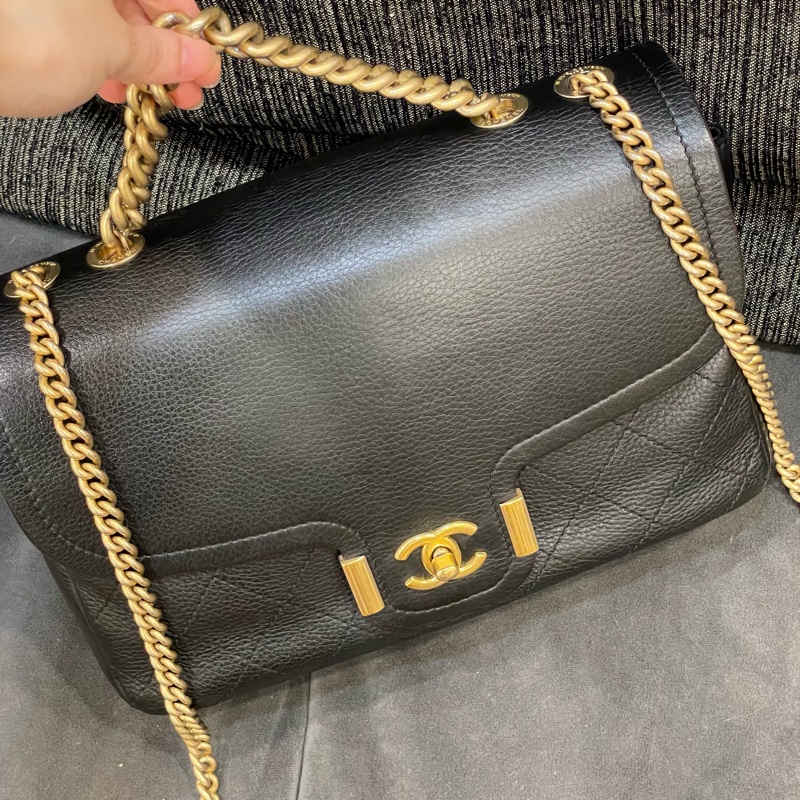 🈶️購證❤️ 香奈兒 黑金 #荔枝皮 #孟買系列 #2way #郵差包-5