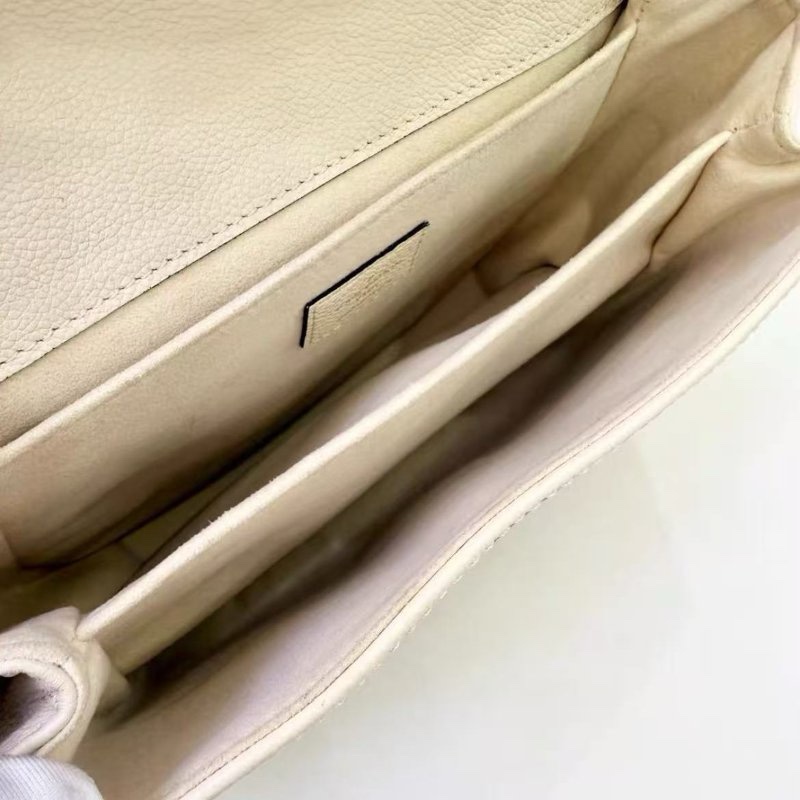 LV Pochette Metis新款限定奶昔白郵差包 全皮芯片款 25*19cm 99新配件塵袋-3