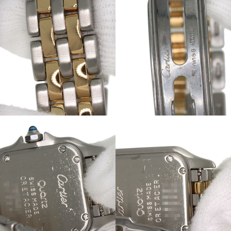 卡地亞 W25029B6 Panthere SM 2 Row 腕錶 不鏽鋼 SSxK18YG 女款 CARTIER-8