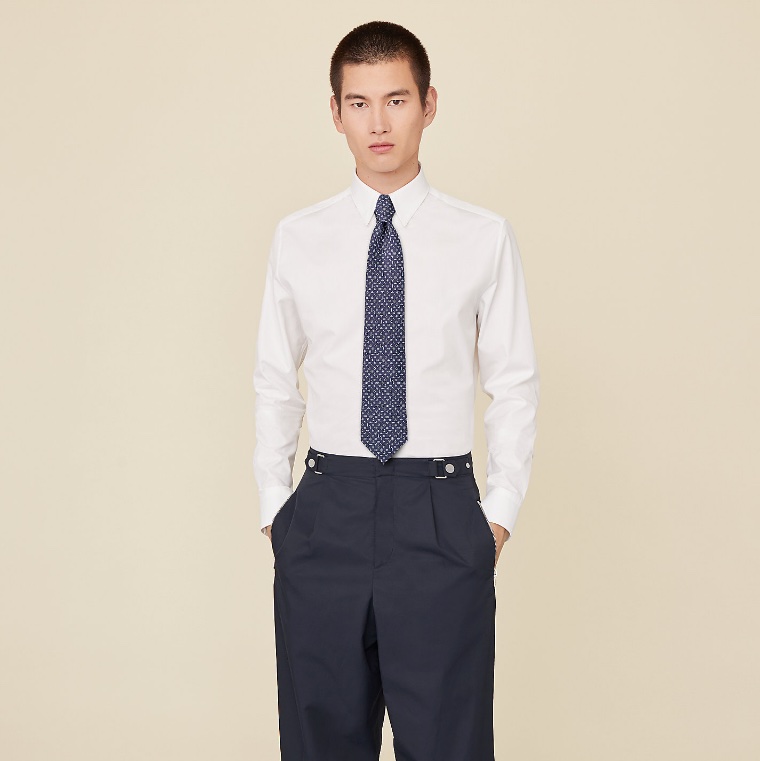 全新🍊 Hermes 愛馬仕 Tie 男裝領呔 👔 Arcachon-4