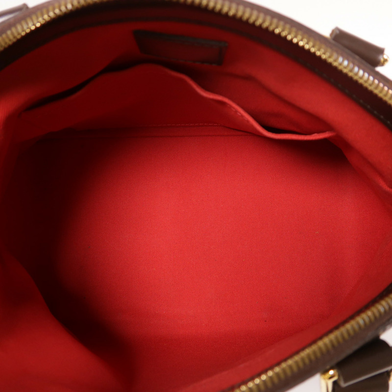 LOUIS VUITTON Damier Verona PM金扣肩背袋棕色-4