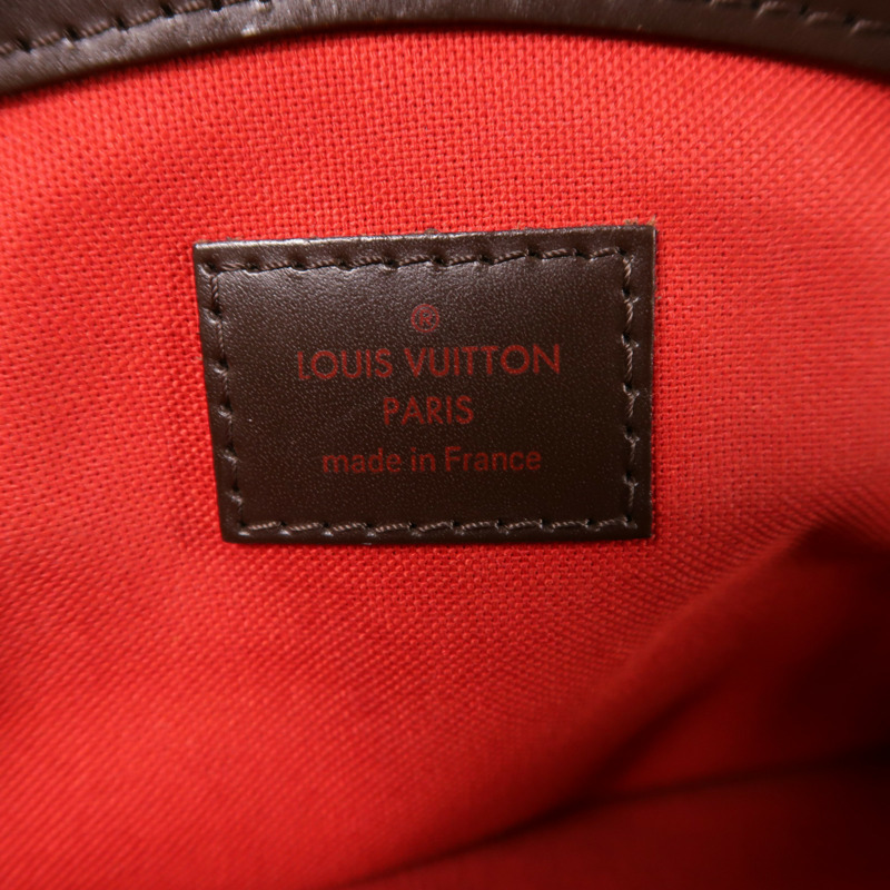 LOUIS VUITTON Damier Verona PM金扣肩背袋棕色-5