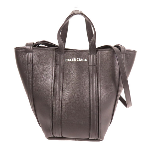 BALENCIAGA 牛皮皮革Everyday North South Tote銀扣手挽肩背兩用袋