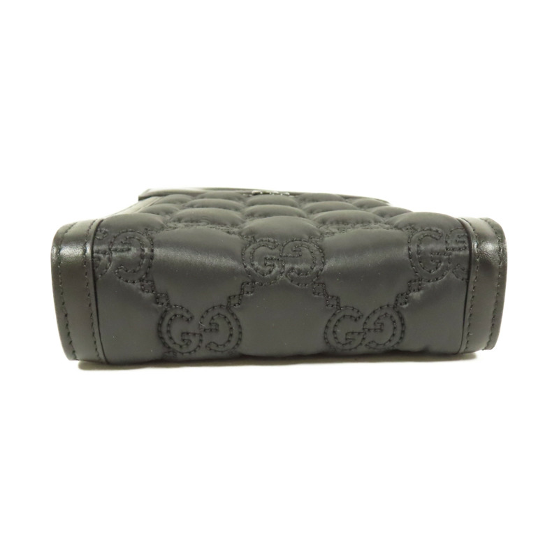 GUCCI 皮革GG Matelasse Top Handle Bag銀扣手挽肩背兩用袋-3