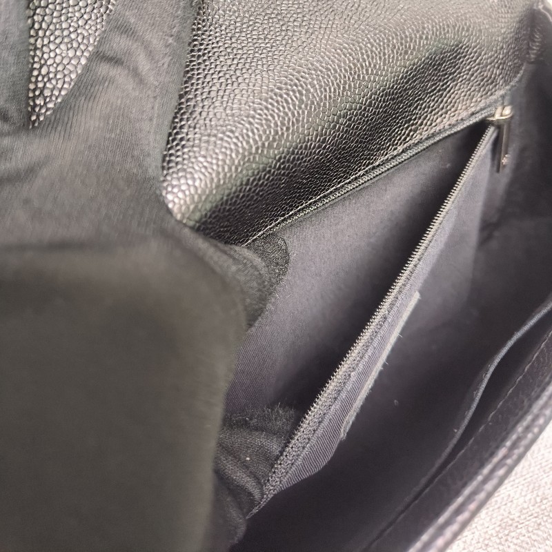 👔爸氣降價‼️限時降價至8/10‼️【8成新】㊣✨Chanel✨（附盒/防塵袋）香奈兒 Le Boy 28 小香 魚子醬 黑色 仿舊銀 菱格紋 掀蓋式 肩背包 雷標 保卡/二手包/二手精品/保證正品🌳二手樹屋🌳-60