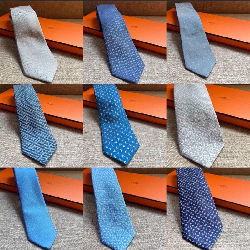 全新🍊 Hermes 愛馬仕 Tie 男裝領呔 👔 Snowpark-1