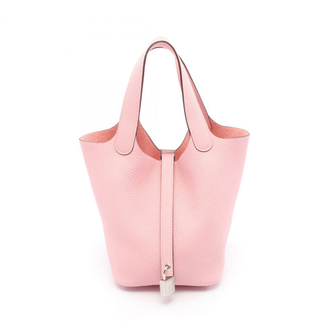 HERMES Picotin Lock PM 手提包 W Taurillon Clemence 玫瑰櫻 SHW