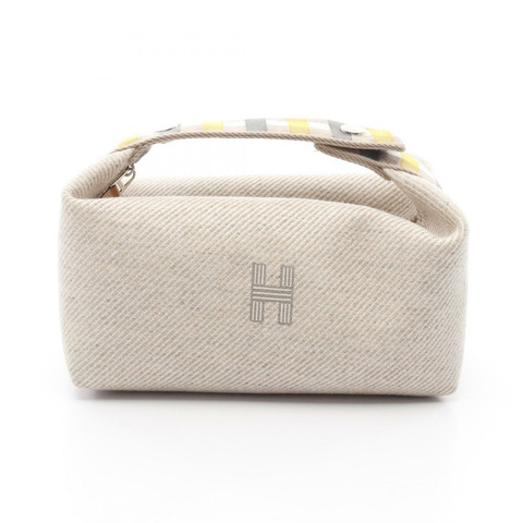 HERMES Bride a Brac PM 手提包袋 H103223M 帆布米色二手 SHW