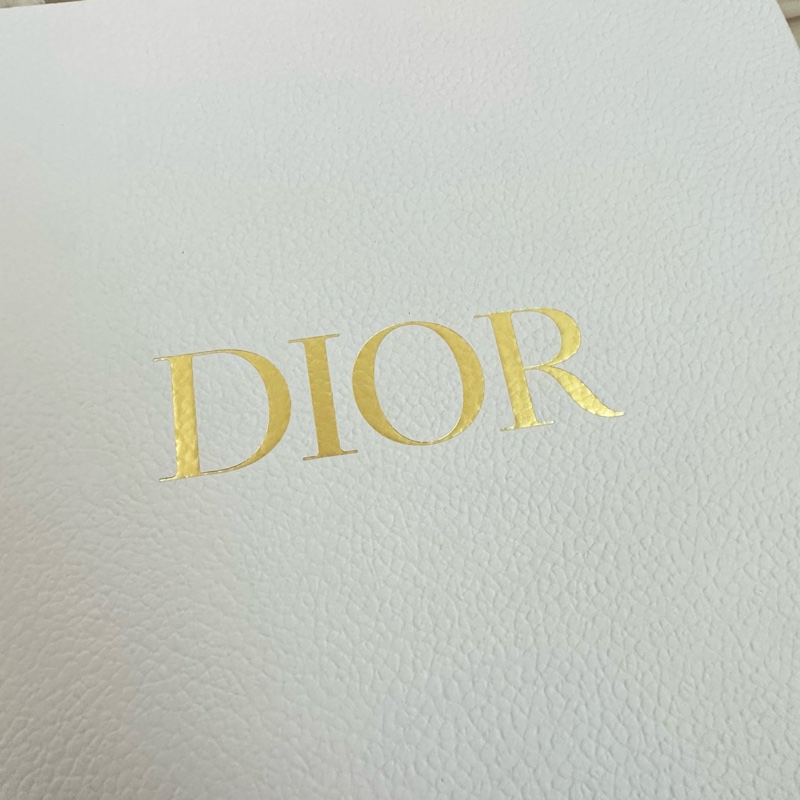Dior 白色小型黛妃包(香檳金)-17
