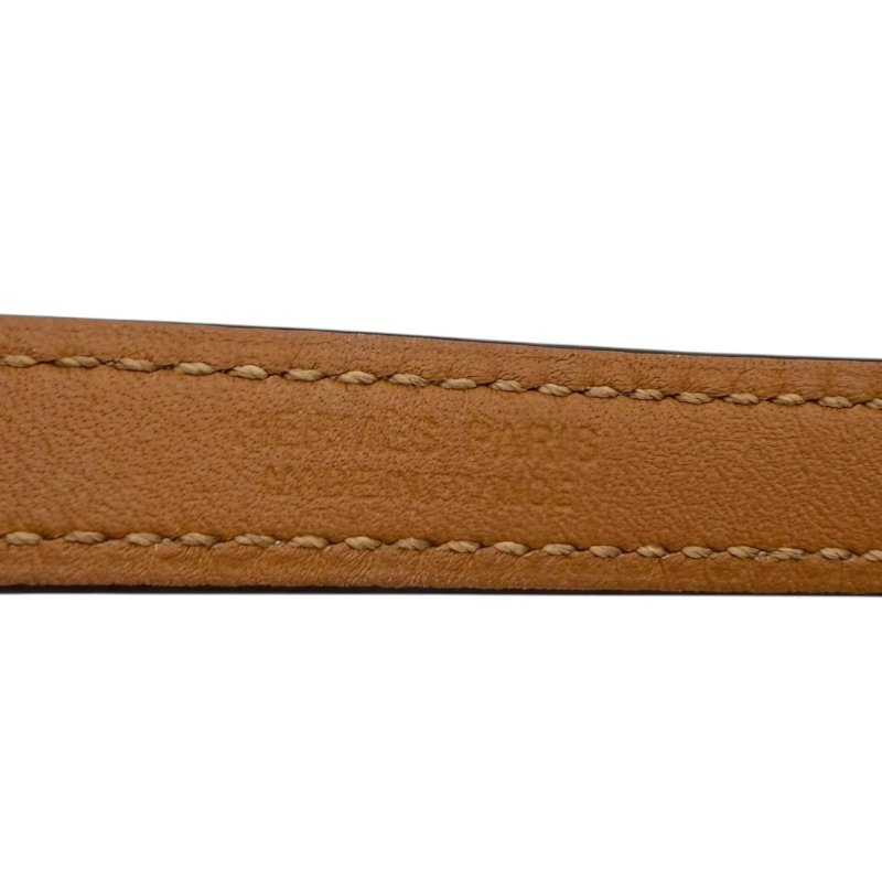 【美收精品】HERMES Rivale 大象灰皮革手環 A刻印 B-140【隔月月中將轉賣至日本 上架期限30天】-2