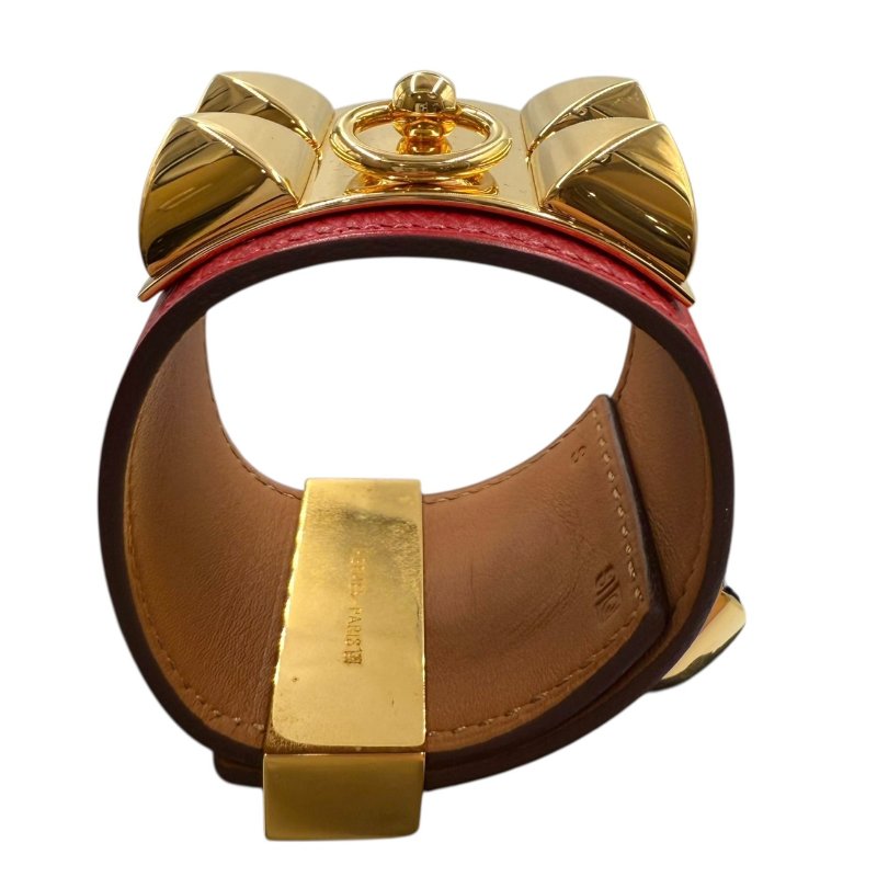 【美收精品】HERMES 紅色皮革手環 B-139【隔月月中將轉賣至日本 上架期限30天】-10