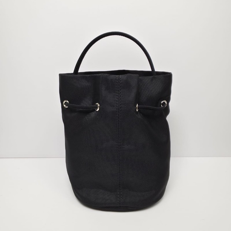 Balenciaga - Drawstring Buckst Logo Bag(黑色)-2