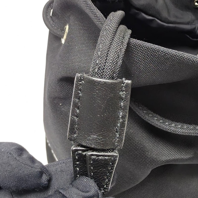 Balenciaga - Drawstring Buckst Logo Bag(黑色)-21