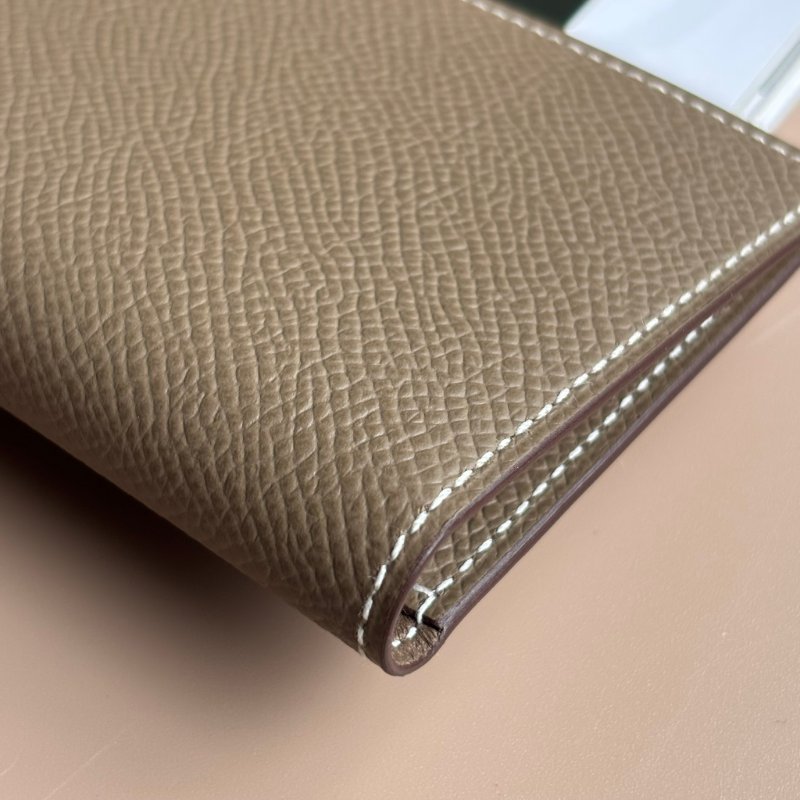 ::HERMES:: 全新大象灰對開名片夾-10