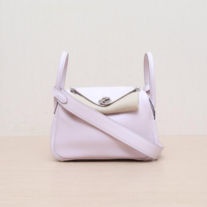 HERMES(愛馬仕) Lindy Mini 09夢幻紫 Swift皮 U刻 銀扣-0