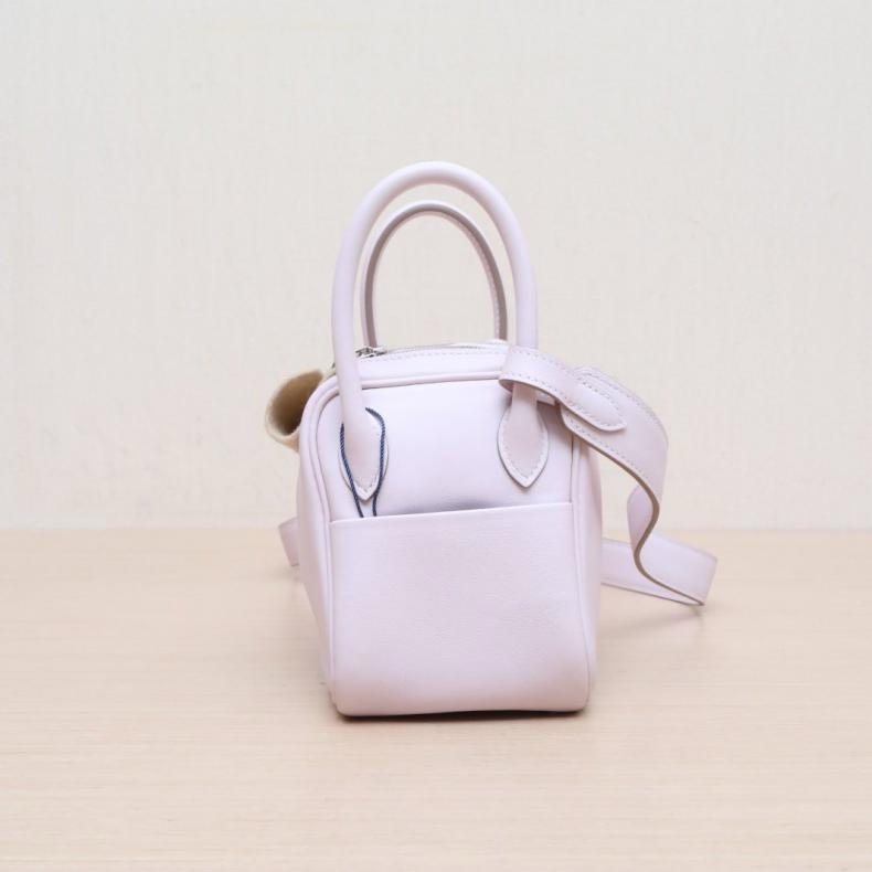 HERMES(愛馬仕) Lindy Mini 09夢幻紫 Swift皮 U刻 銀扣-1