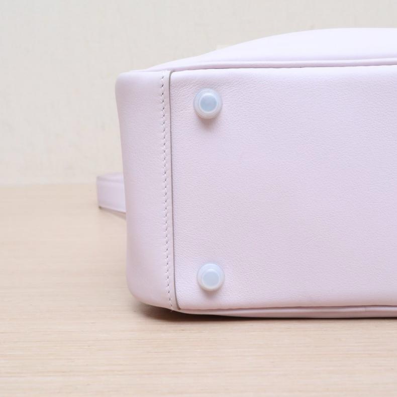 HERMES(愛馬仕) Lindy Mini 09夢幻紫 Swift皮 U刻 銀扣-3
