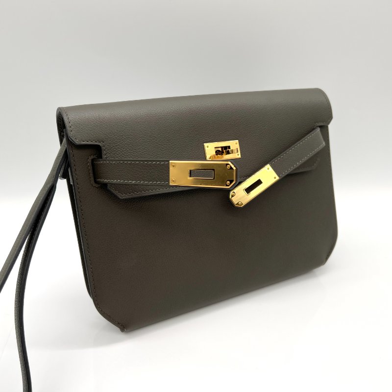 Hermès Kelly Depeches 25 💚叢林綠 EverColor 皮||盒子購證齊全-3