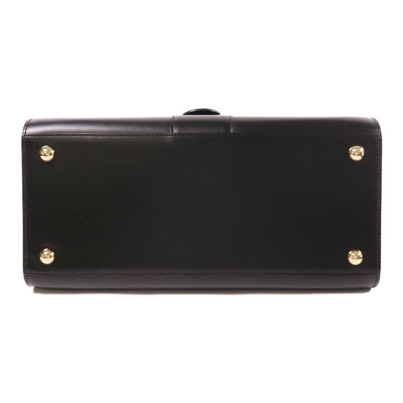 Delvaux 牛皮皮革Brillant MM金扣手挽肩背兩用袋-3