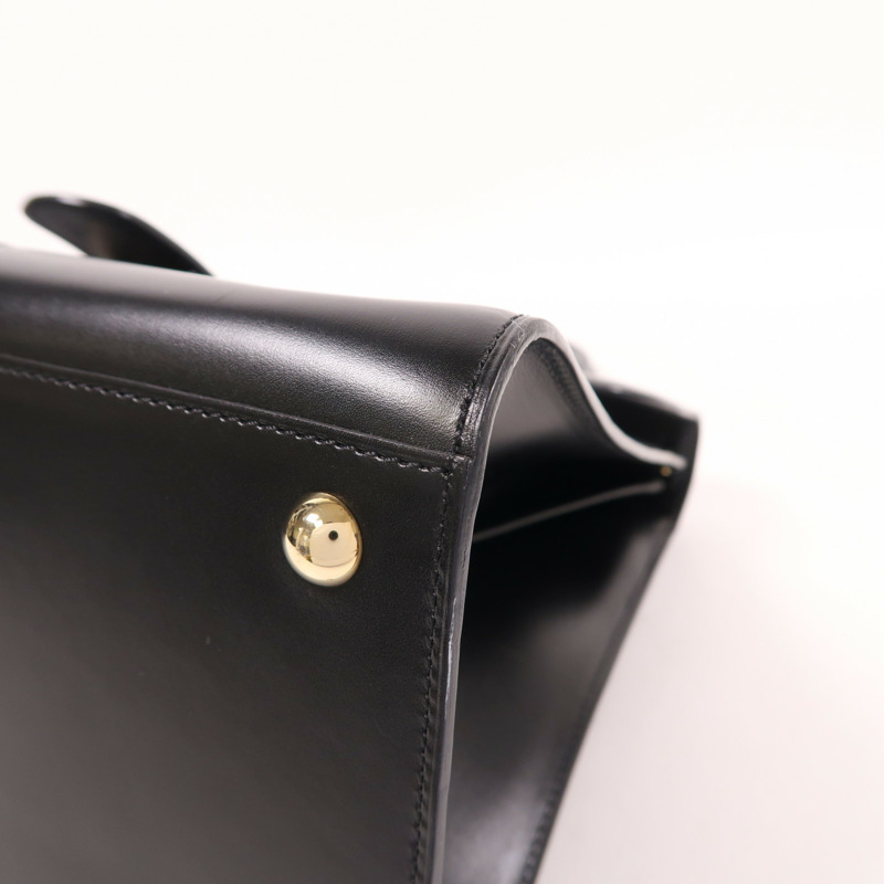 Delvaux 牛皮皮革Brillant MM金扣手挽肩背兩用袋-7