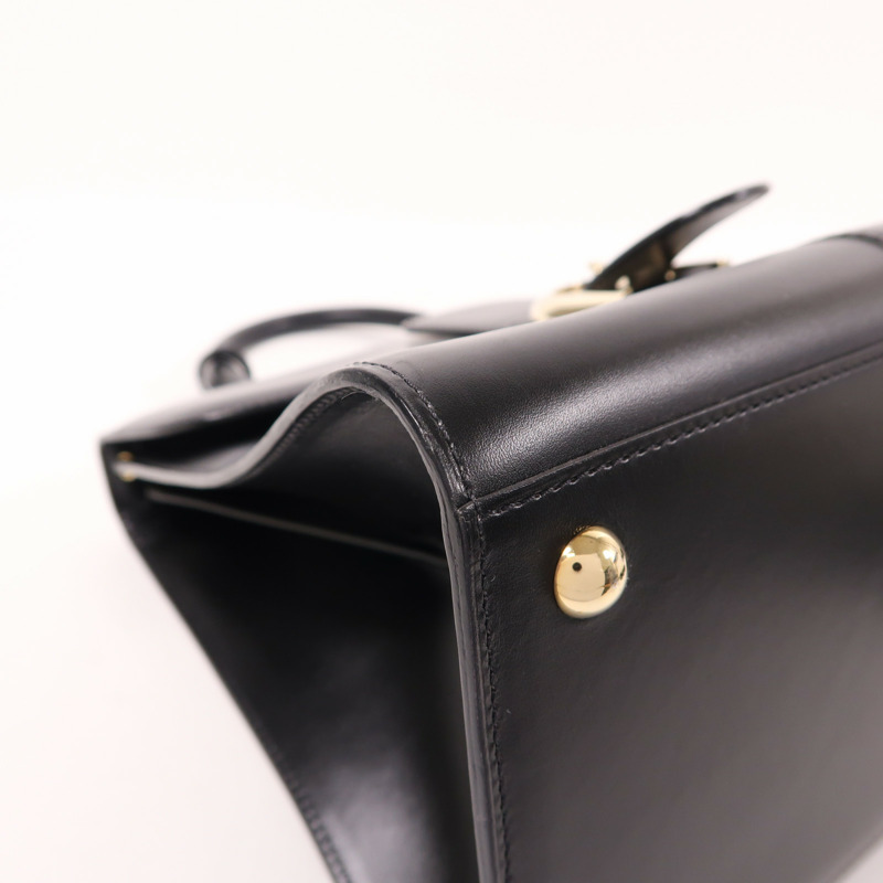 Delvaux 牛皮皮革Brillant MM金扣手挽肩背兩用袋-8