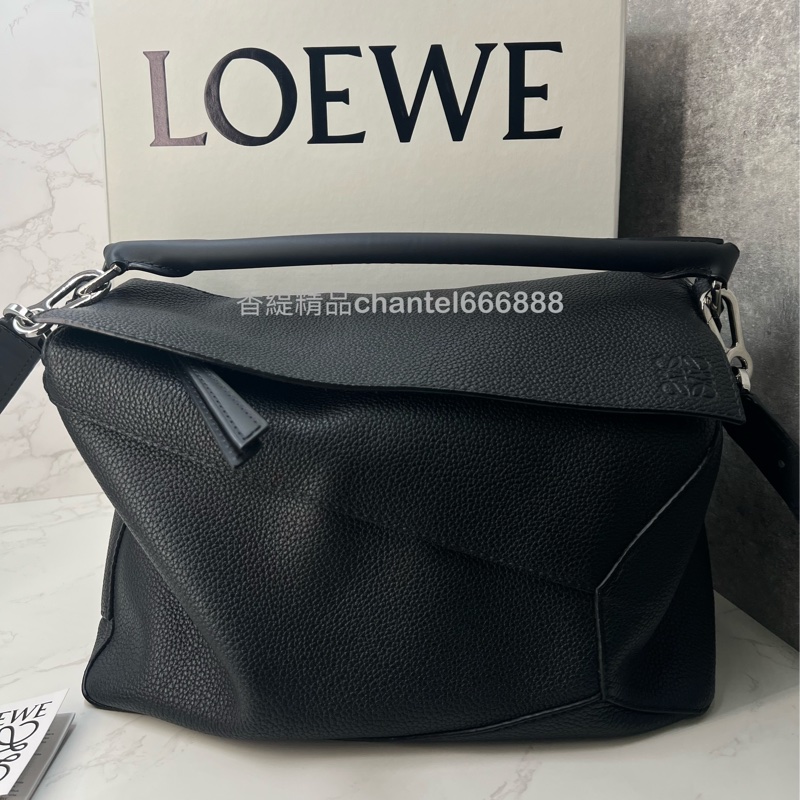 💗香緹國際精品💗 loewe 羅意威 puzzle 大號 黑色-1