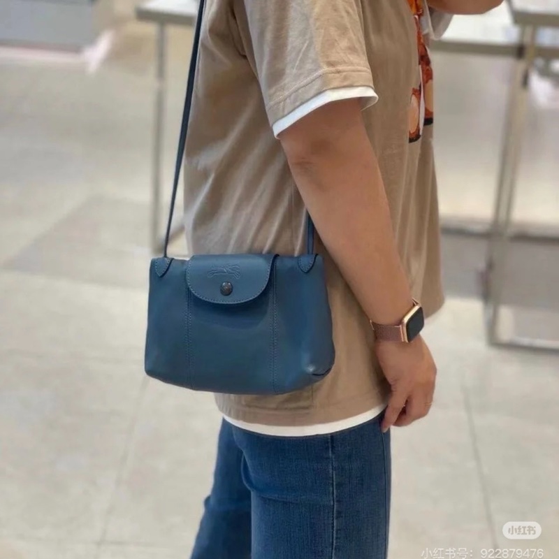 ✔️LONGCHAMP Le Pliage  小羊皮斜背包 / 側背包 / 肩背包-5