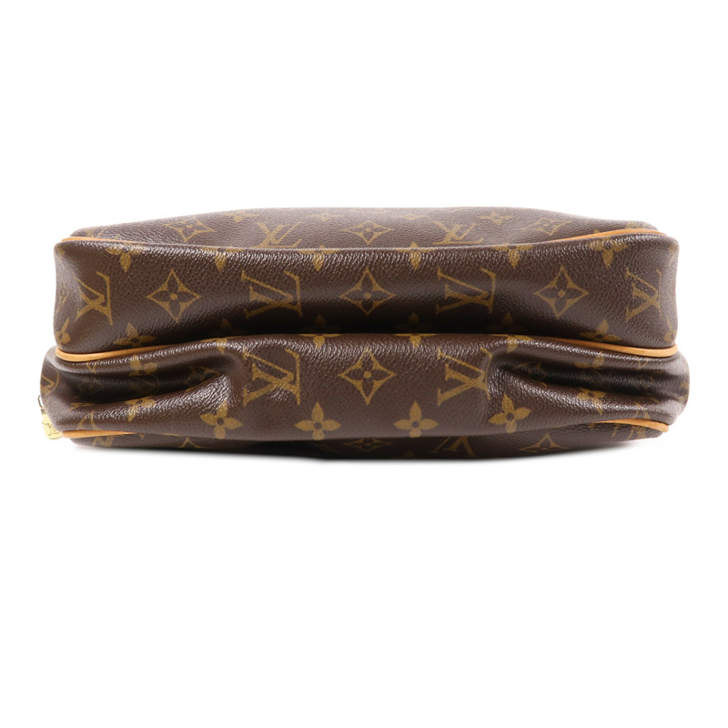 LOUIS VUITTON Monogram Reporter PM金扣肩背袋棕色-3