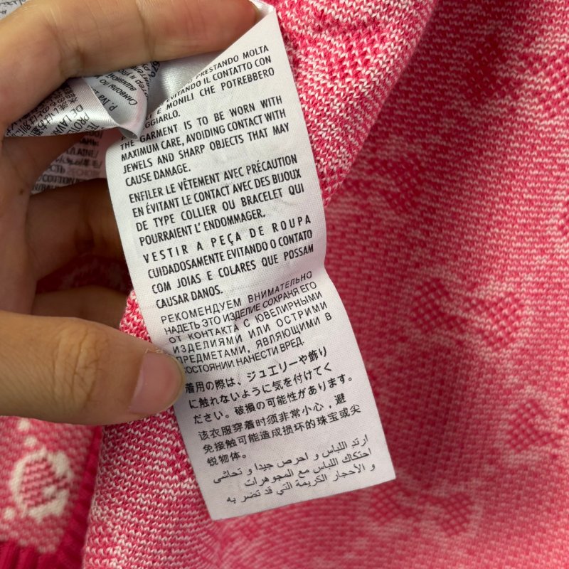 ::GUCCI:: 桃紅色 滿版雙G字母鉤花毛衣開衫經典Logo-16