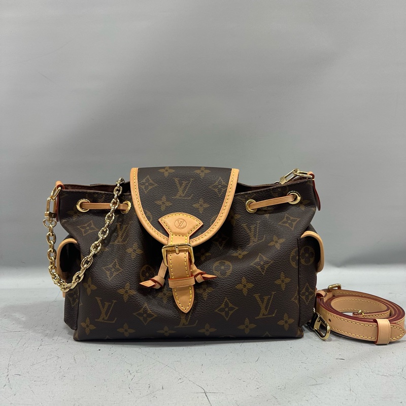 LV M25085 老花金鏈Odyssee 斜背包-0