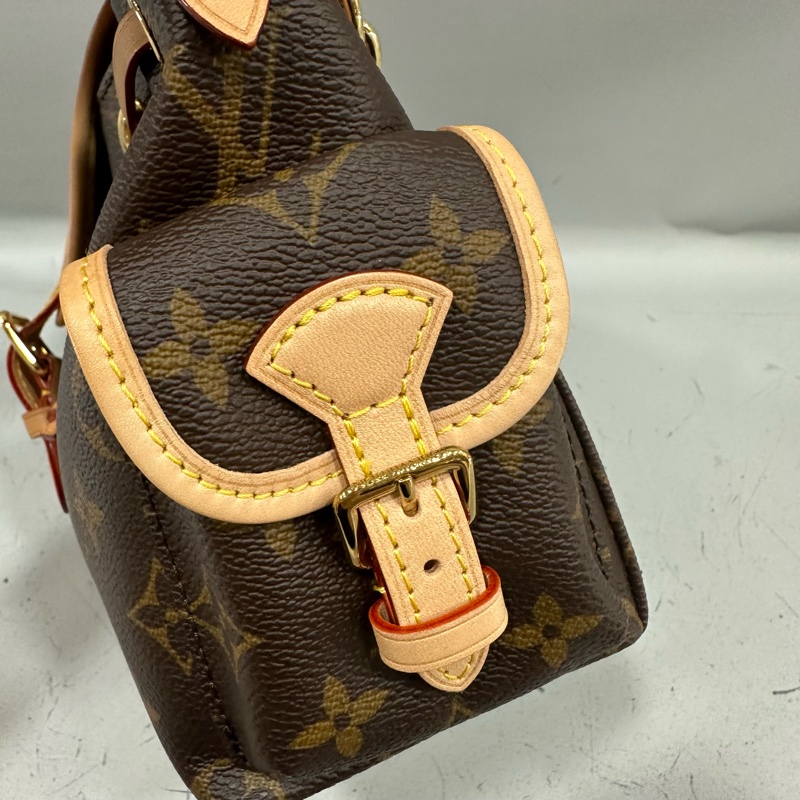 LV M25085 老花金鏈Odyssee 斜背包-7