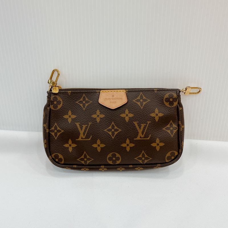 莉亞精品♡LV M44813  五合一 綠 九新美包-15