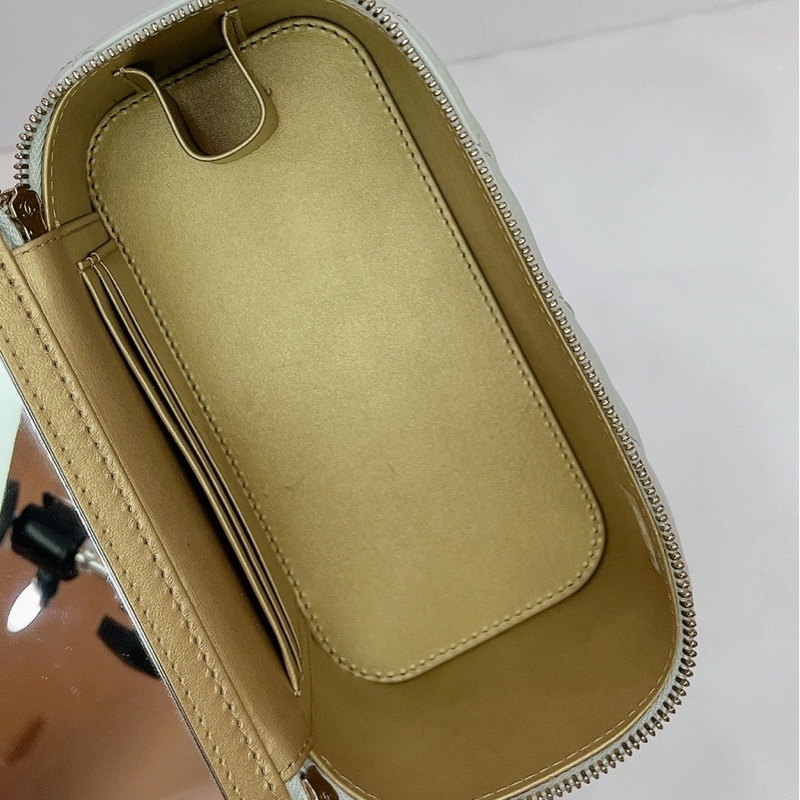 莉亞精品♡Chanel AP2303 金球長盒子 灰藍色 近新閒置品-14