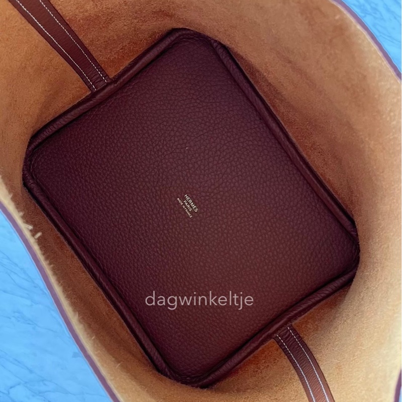 愛馬仕 Hermès picotin 22 金棕/金釦-5