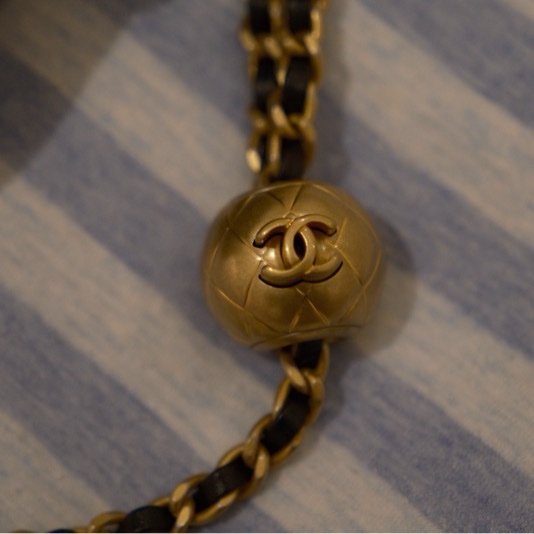 Chanel 黑色金球口蓋包 20cm flap bag 晶片款 有購證-11