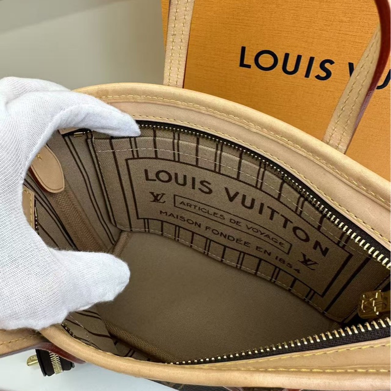LV新款neverfull mini 老花托特包-11