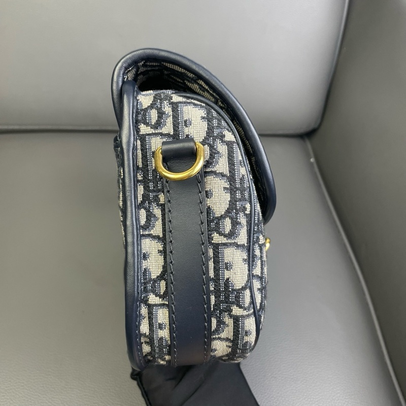 Dior 迪奧 bobby 馬鞍包 中號 老花 單肩斜挎包 20年編碼-3