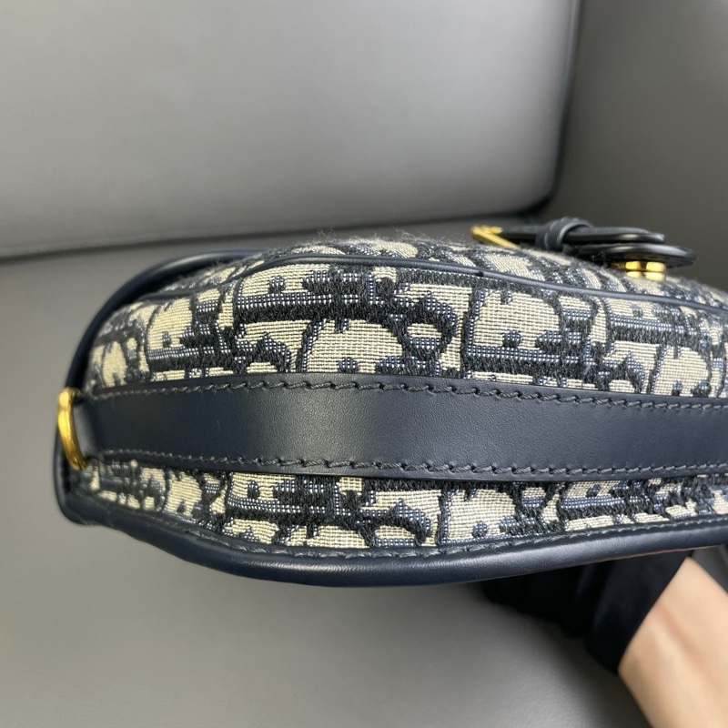Dior 迪奧 bobby 馬鞍包 中號 老花 單肩斜挎包 20年編碼-4