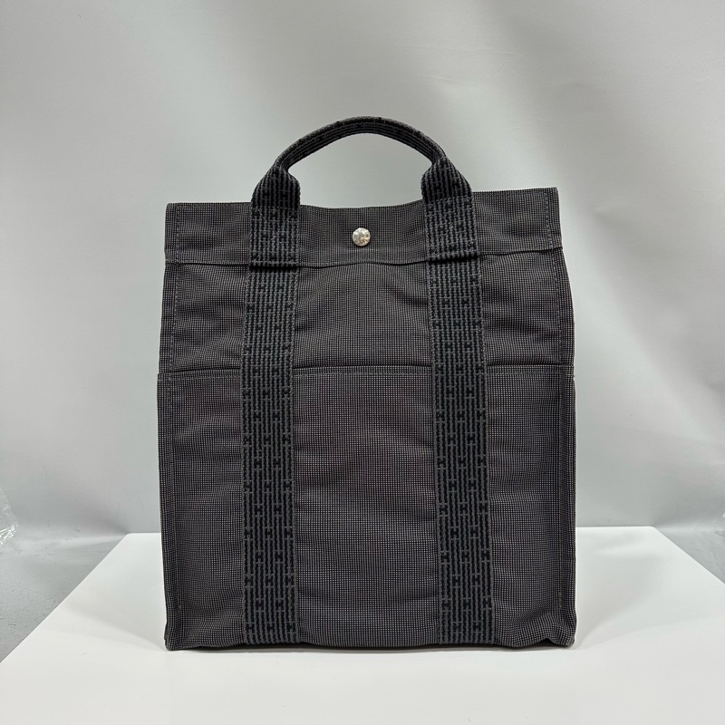 hermes 銀河灰帆布後背包 Herline-0