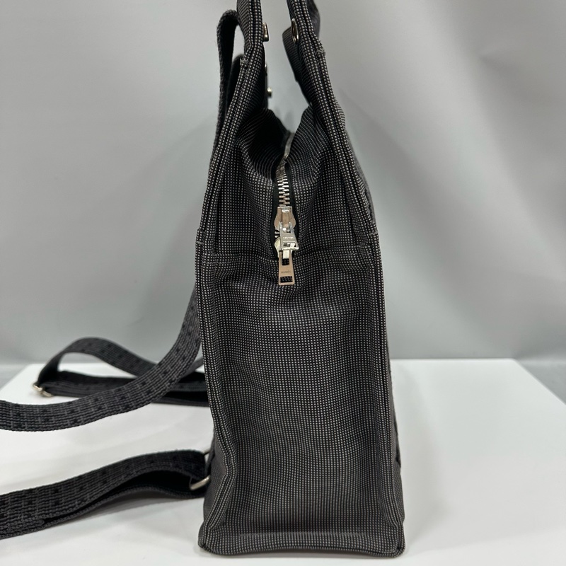 hermes 銀河灰帆布後背包 Herline-2