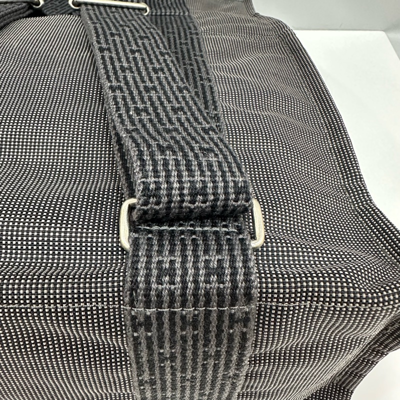 hermes 銀河灰帆布後背包 Herline-10
