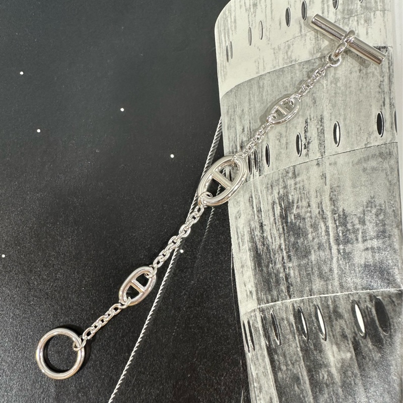 hermes 豬鼻子 925銀手環 farandole d’ancre-1