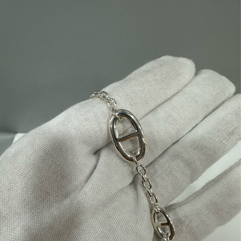 hermes 豬鼻子 925銀手環 farandole d’ancre-4