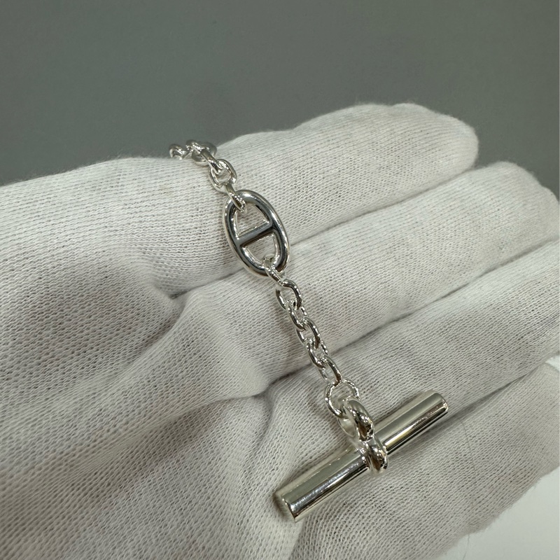 hermes 豬鼻子 925銀手環 farandole d’ancre-5