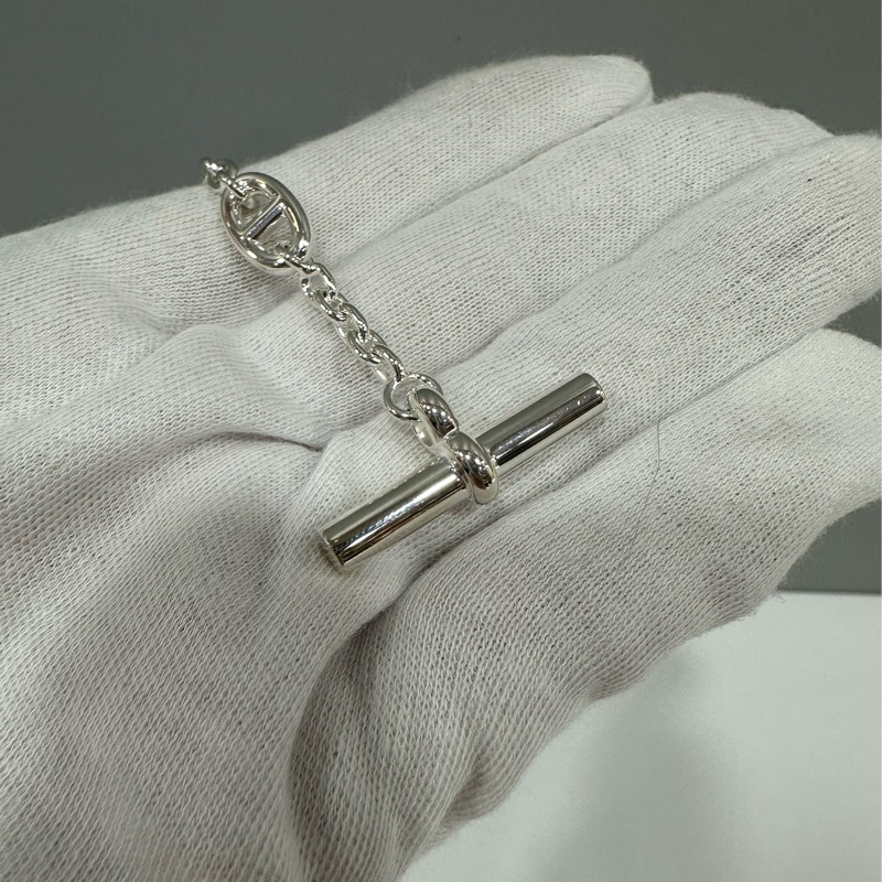 hermes 豬鼻子 925銀手環 farandole d’ancre-6